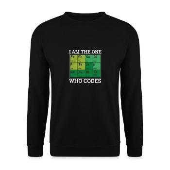 "Period Table Programming" | Programmierer - Unisex Pullover - Schwarz - Vorne - Alina (178cm) & Michal (187cm)