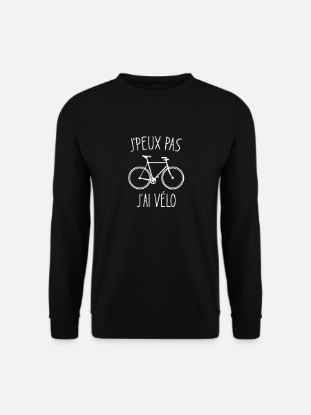 J peux Pas J ai Vélo Cycliste Cyclisme - Sweat-shirt Unisexe - noir