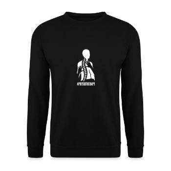 Physiotherapy - Unisex Sweatshirt - black - Front - Alina (178cm) & Michal (187cm)
