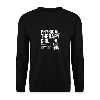 Physical Therapy Girl - Unisex Sweatshirt - black - Front - Alina (178cm) & Michal (187cm)