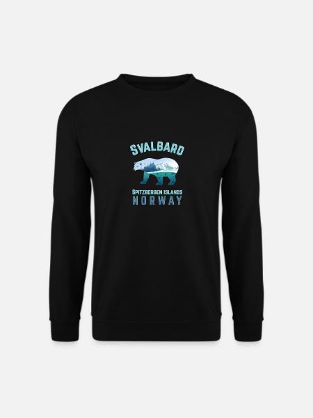 Svalbard Spitzbergen Islands Norwegen Fjorde mit - Unisex Pullover - Schwarz