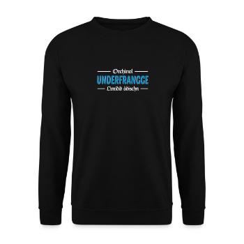 Orchinol Unterfranke limited edtition - - Unisex Pullover - Schwarz - Vorne - Alina (178cm) & Michal (187cm)