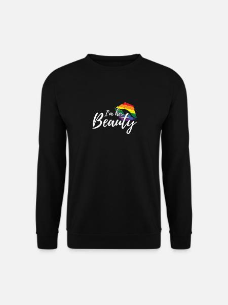 I'm Her Beauty Couple For Lesbians LGBT Gift - Unisex Pullover - Schwarz