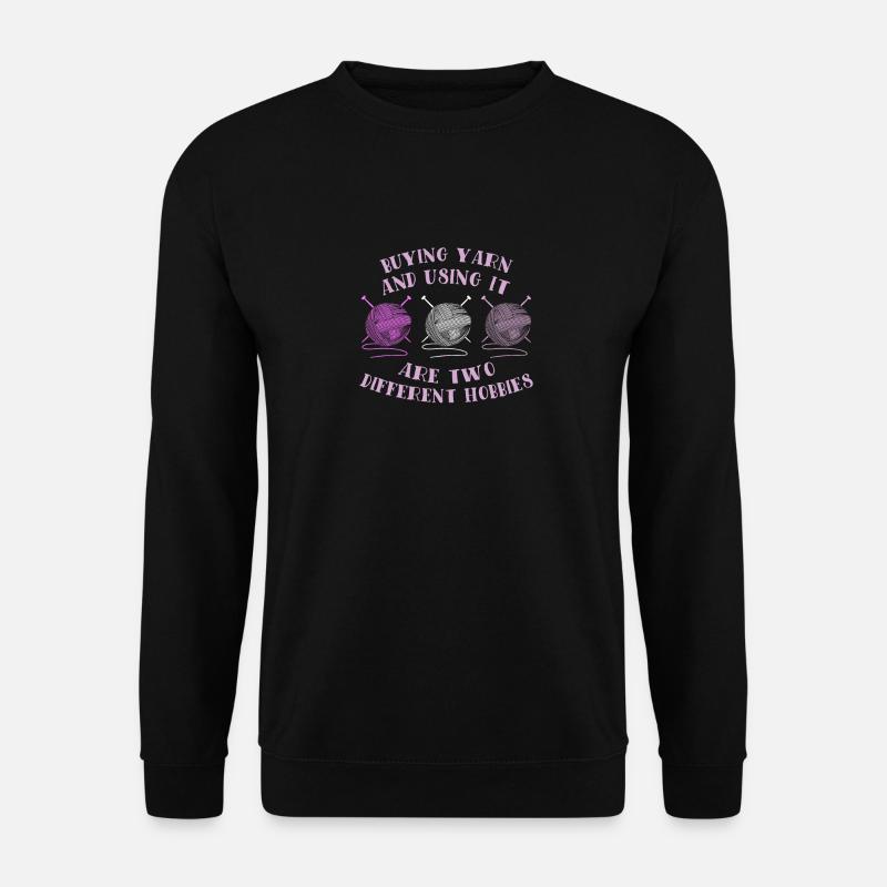 Häkeln Stricken - Unisex Pullover - Schwarz