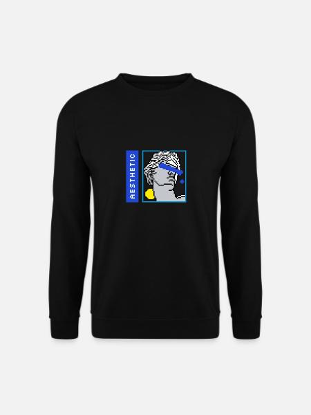 Aesthetic VaporWave - Unisex Sweatshirt - black