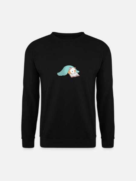 Cute hamster bookworm books - Unisex Sweatshirt - black