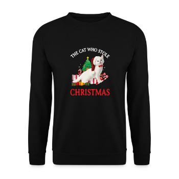 Ugly Christmas Xmas masque visage Noël - Sweat-shirt Unisexe - noir - Devant - Alina (178cm) & Michal (187cm)
