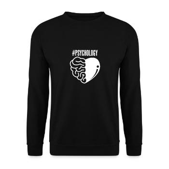 Psychology - Unisex Sweatshirt - black - Front - Alina (178cm) & Michal (187cm)