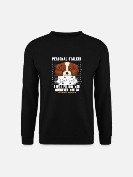 Funny Cavalier King Charles Spaniel Gift - Unisex Pullover - Schwarz