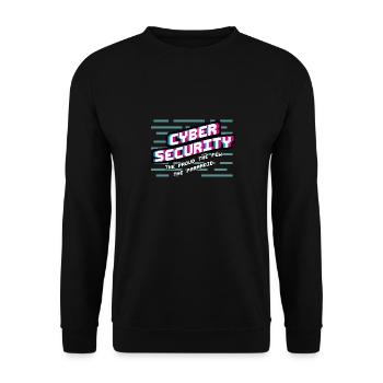 Cadeau pour programmeur hacker. Pirate drôle - Sweat-shirt Unisexe - noir - Devant - Alina (178cm) & Michal (187cm)