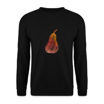 Red Pear Painted Watercolor Art Watercolor Red - Unisex Sweatshirt - black - Front - Alina (178cm) & Michal (187cm)