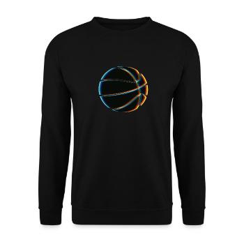 Surreale Magischer Basketball - Unisex Pullover - Schwarz - Vorne - Alina (178cm) & Michal (187cm)