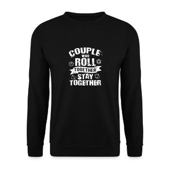 Jeu de société de jeu de table pour couples - Sweat-shirt Unisexe - noir - Devant - Alina (178cm) & Michal (187cm)