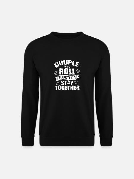 Couples Stay Together Tabletop Gaming Board Game - Unisex Pullover - Schwarz