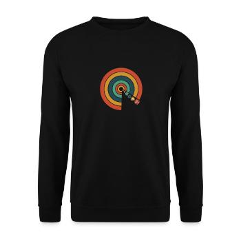 Tabletop Games Retro RPG D20 Dice Vintage Role - Unisex Sweatshirt - black - Front - Alina (178cm) & Michal (187cm)