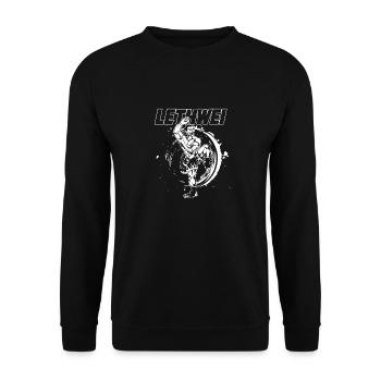 burmesisches boxen lethwei - Unisex Pullover - Schwarz - Vorne - Alina (178cm) & Michal (187cm)