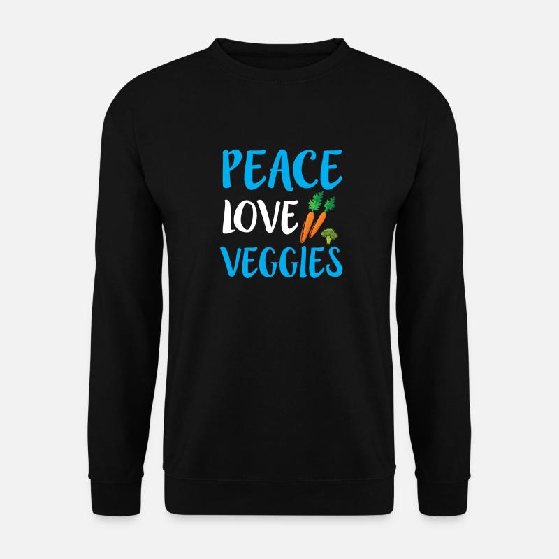 Vegetarier nachhaltig Umweltschutz Geschenk - Unisex Pullover - Schwarz