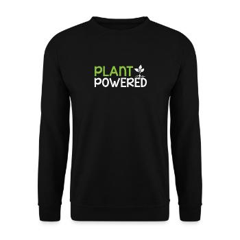 Vegetarier nachhaltig Umweltschutz Geschenk - Unisex Pullover - Schwarz - Vorne - Alina (178cm) & Michal (187cm)