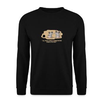 Architecture School Mice Mouse Funny Architect - Unisex Sweatshirt - black - Front - Alina (178cm) & Michal (187cm)