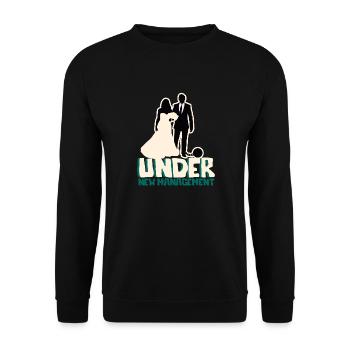 Boss at home - Unisex Sweatshirt - black - Front - Alina (178cm) & Michal (187cm)