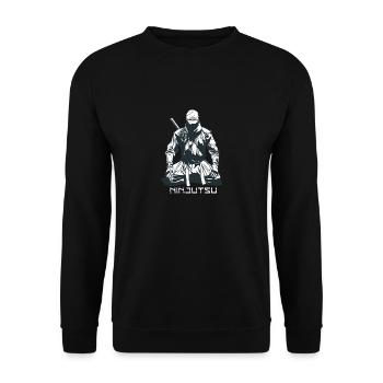 The martial art ninjutsu - Unisex Sweatshirt - black - Front - Alina (178cm) & Michal (187cm)