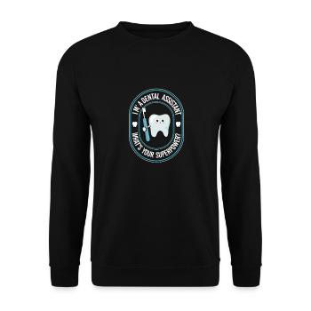 Dental Assistant Dentistry Dentist Student - Unisex Sweatshirt - black - Front - Alina (178cm) & Michal (187cm)