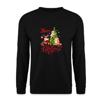 joyeux Noël - Sweat-shirt Unisexe - noir - Devant - Alina (178cm) & Michal (187cm)