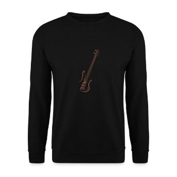 Guitare basse - Sweat-shirt Unisexe - noir - Devant - Alina (178cm) & Michal (187cm)