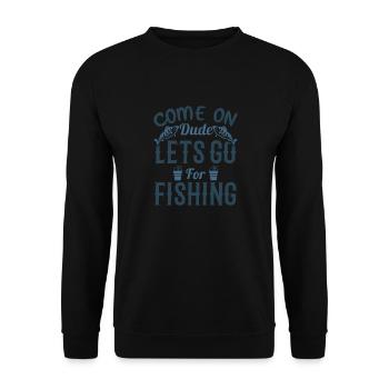 Fischer fischen frische Fische - Unisex Pullover - Schwarz - Vorne - Alina (178cm) & Michal (187cm)