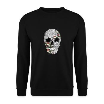 Crâne cool - Sweat-shirt Unisexe - noir - Devant - Alina (178cm) & Michal (187cm)