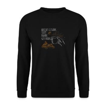 Gegen Rechts, Kein platz für Rassismus. Fck NZS - Unisex Pullover - Schwarz - Vorne - Alina (178cm) & Michal (187cm)