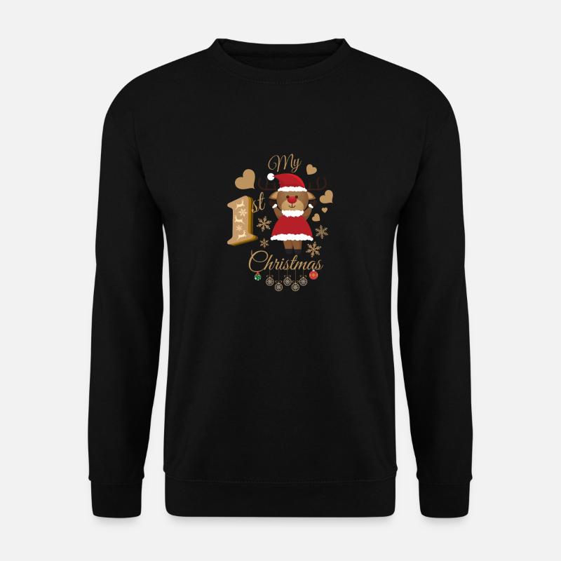Baby's first Christmas - Unisex Sweatshirt - black