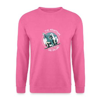 Snowboard Wintersport Berge Schnee Freestyle Shred - Unisex Pullover - Pink - Vorne