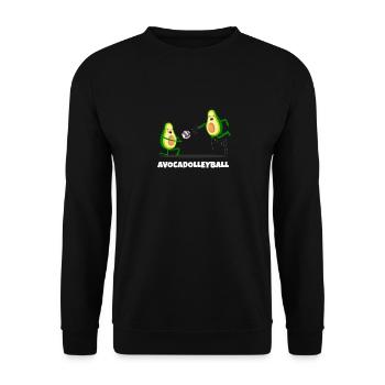 Volleyball Cute Avocado Volleyball Player Mother - Unisex Sweatshirt - black - Front - Alina (178cm) & Michal (187cm)