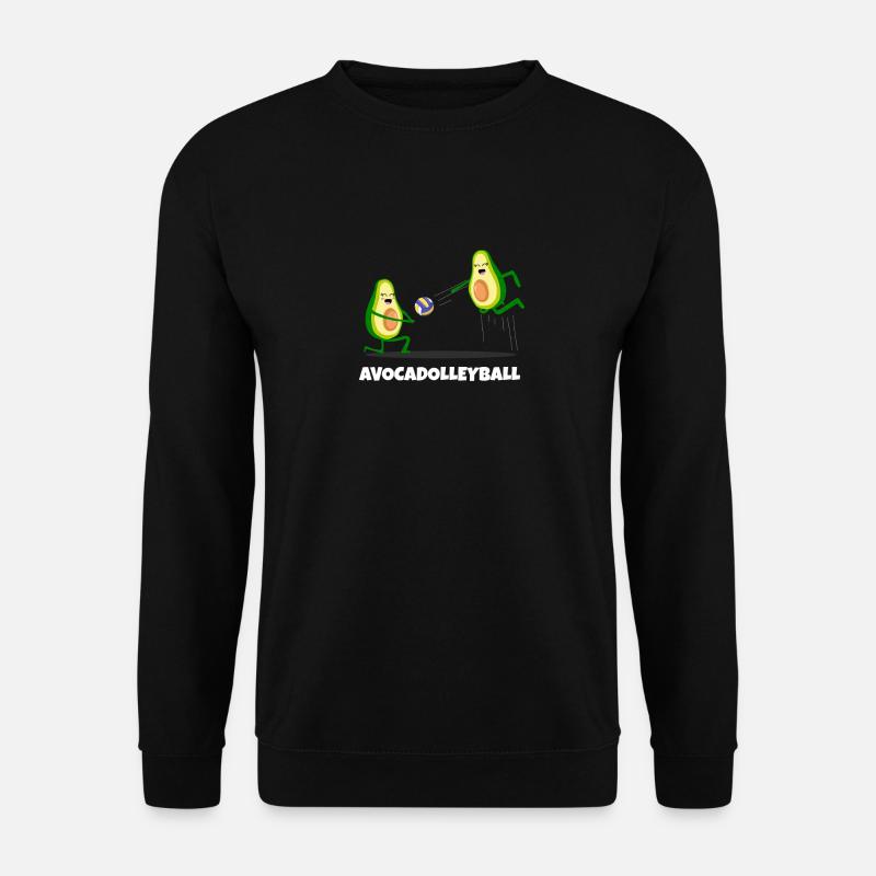Volleyball Cute Avocado Volleyball Player Mother - Unisex Pullover - Schwarz