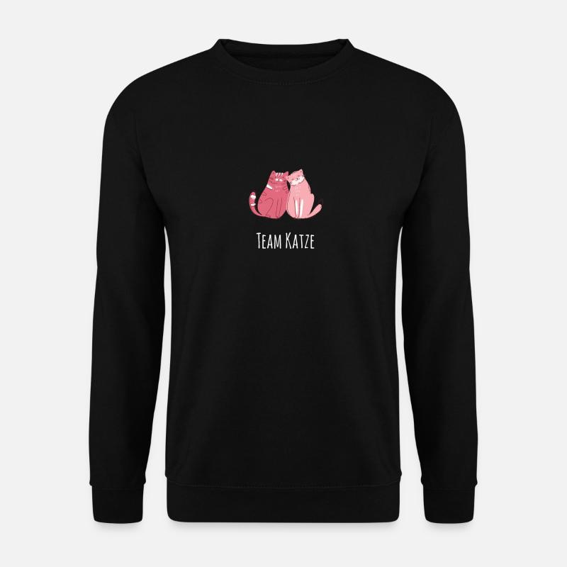 Team Katze - Unisex Pullover - Schwarz