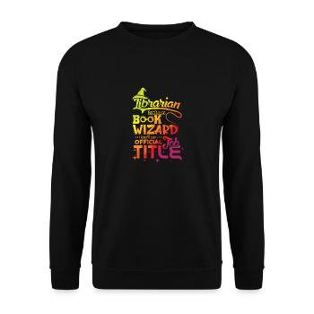 librarian - Unisex Sweatshirt - black - Front - Alina (178cm) & Michal (187cm)