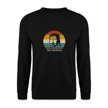 Hegel Niemand Versteht Mich Philosophie Geschenk - Unisex Pullover - Schwarz - Vorne - Alina (178cm) & Michal (187cm)