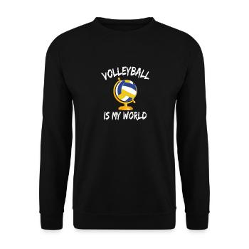 Cadeau d'entraîneur du monde de joueur de volley- - Sweat-shirt Unisexe - noir - Devant - Alina (178cm) & Michal (187cm)