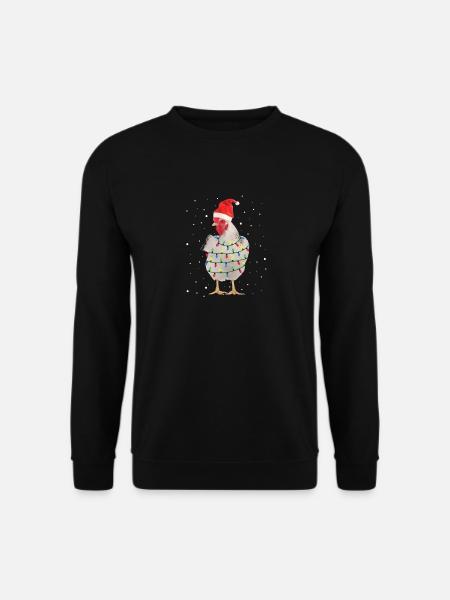 Christmas Chicken - Unisex Sweatshirt - black
