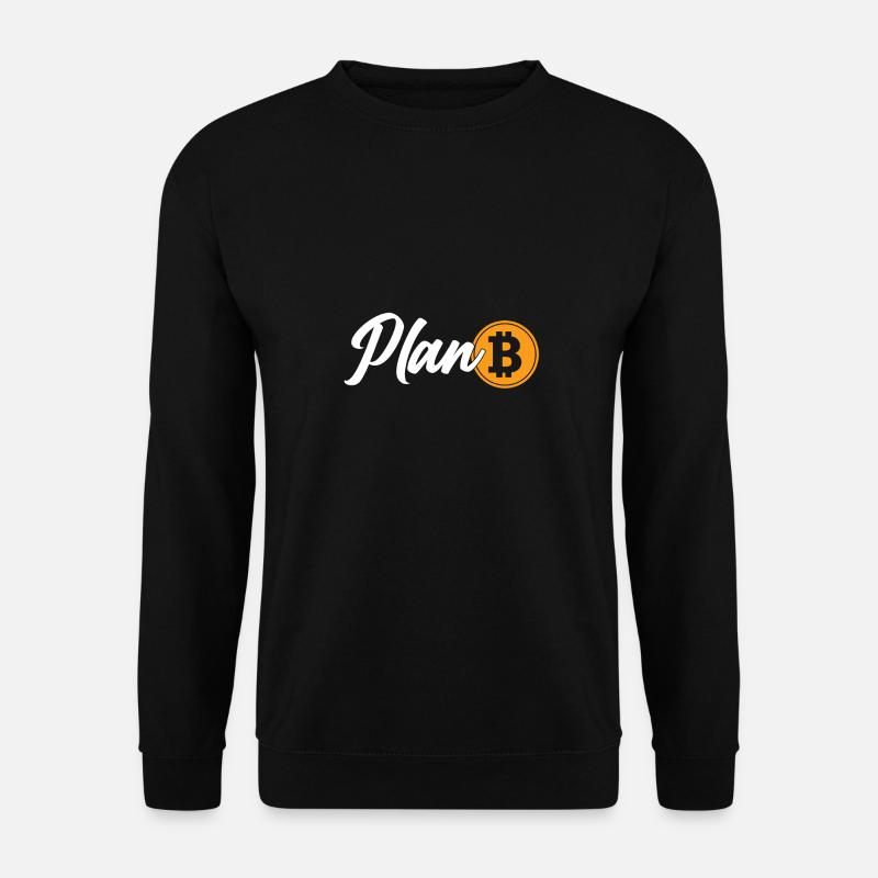 Bitcoin ist Plan B. Krypto - Unisex Pullover - Schwarz