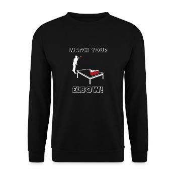 Beerpong beer pong party drinking game festival celebration - Unisex Sweatshirt - black - Front - Alina (178cm) & Michal (187cm)