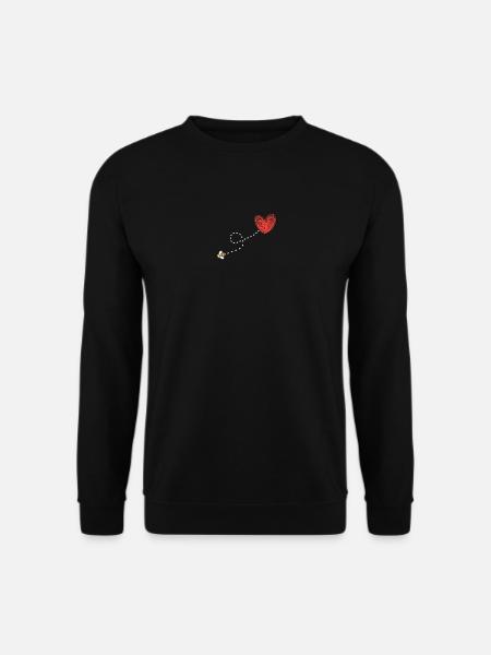 Bees beekeeper heart gift idea - Unisex Sweatshirt - black