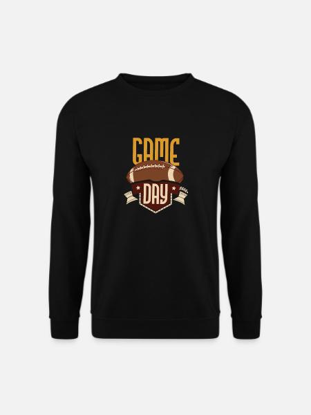 Football Game Day Funny Team Sports Football Lover - Unisex Pullover - Schwarz