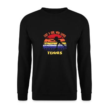 Tennis - Unisex Pullover - Schwarz - Vorne - Alina (178cm) & Michal (187cm)