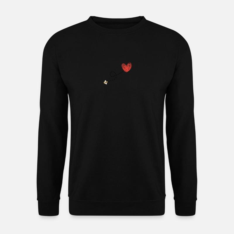 Bees beekeeper heart gift idea - Unisex Sweatshirt - black