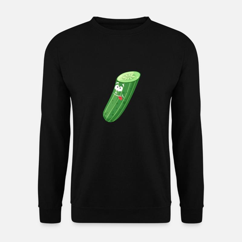 Funny cucumber - Unisex Sweatshirt - black