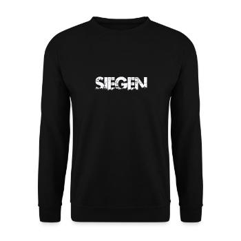 Siegen Skyline - Unisex Pullover - Schwarz - Vorne - Alina (178cm) & Michal (187cm)