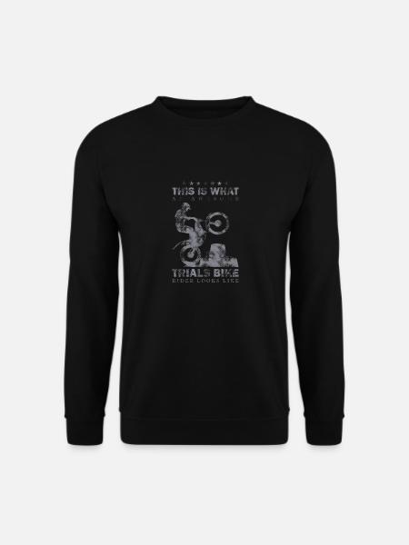So sieht ein großartiger Trial Fahrer aus Motorrad - Unisex Pullover - Schwarz