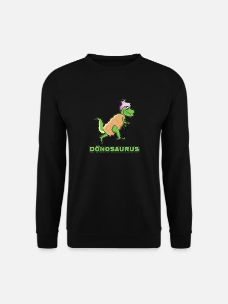 DÖNOSAURUS, Döner Saurier Dinosaurier Kebap Dino - Unisex Pullover - Schwarz